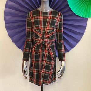 Maje Plaid Dress, 1 / XS / 0
